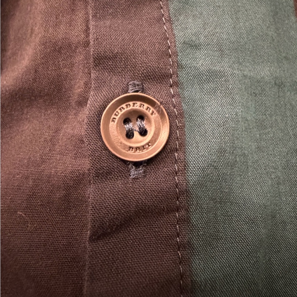 🔥Final Price-No Offers ✅ Burberry Brit Women’s Plaid Button Front Shirt Top S - Picture 3 of 12